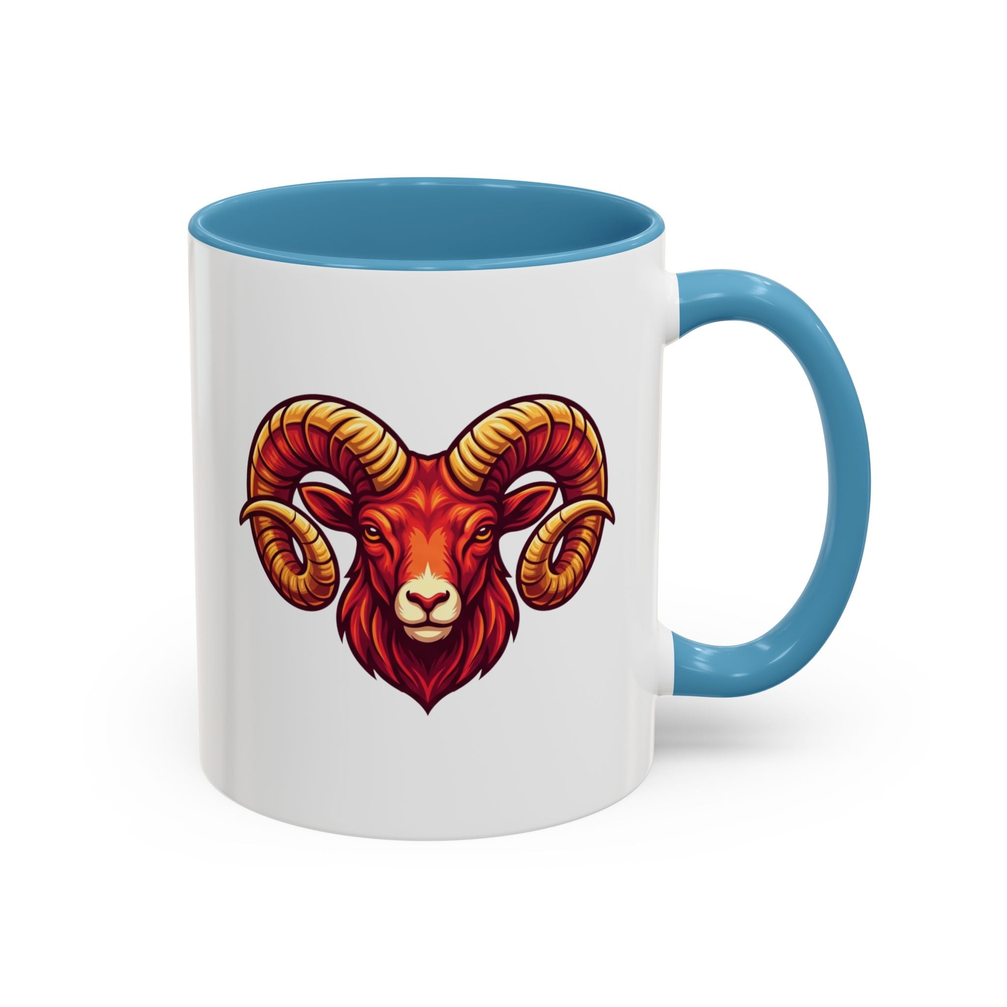 Aries Ram Accent Coffee Mug — Zodiac Goat Horoscope Gift