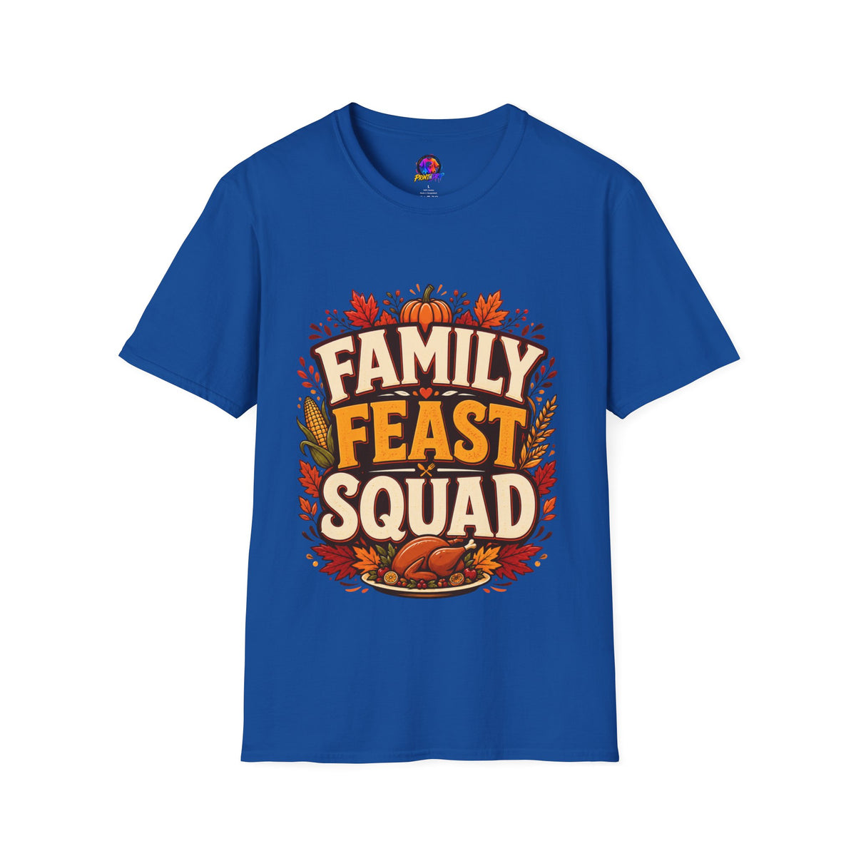 Thanksgiving T-Shirt Family Feast Squad T-Shirt — Thanksgiving Fall Harvest Tee
