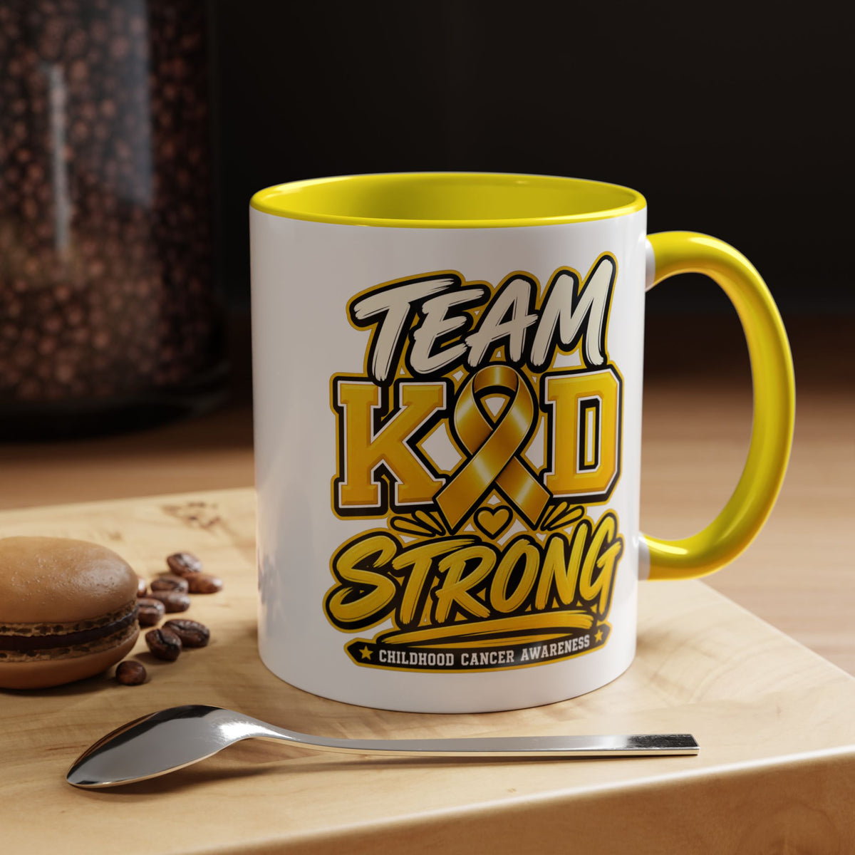 Team KID Strong Childhood Cancer Awareness Coffee Mug