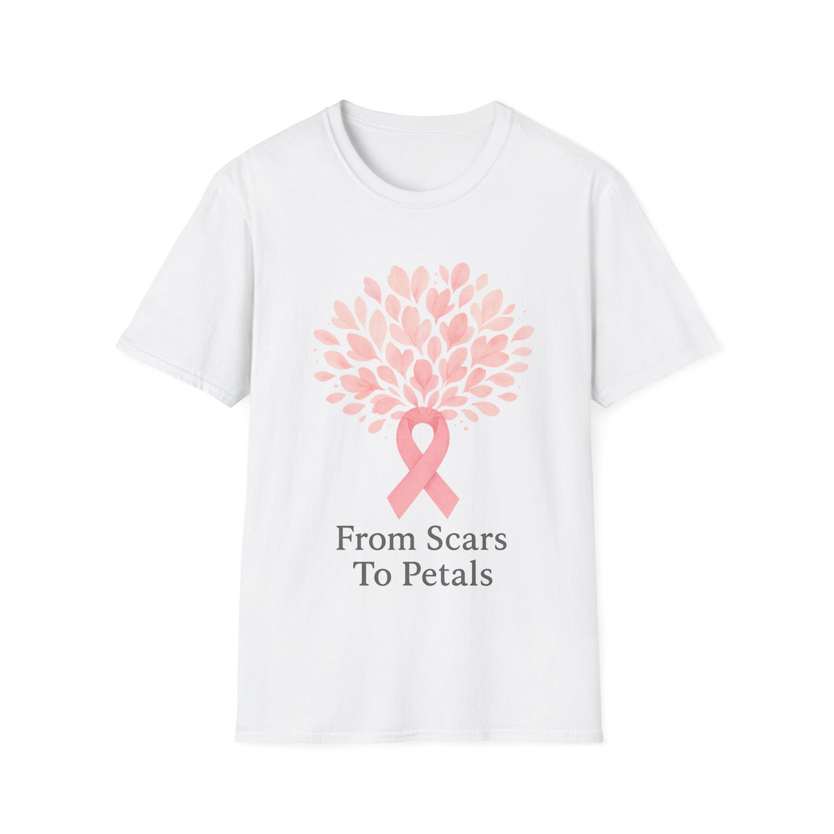 From Scars To Petals Pink Ribbon Tree T-Shirt, Breast Cancer Survivor Gift Tee - Trending Now - September 2026