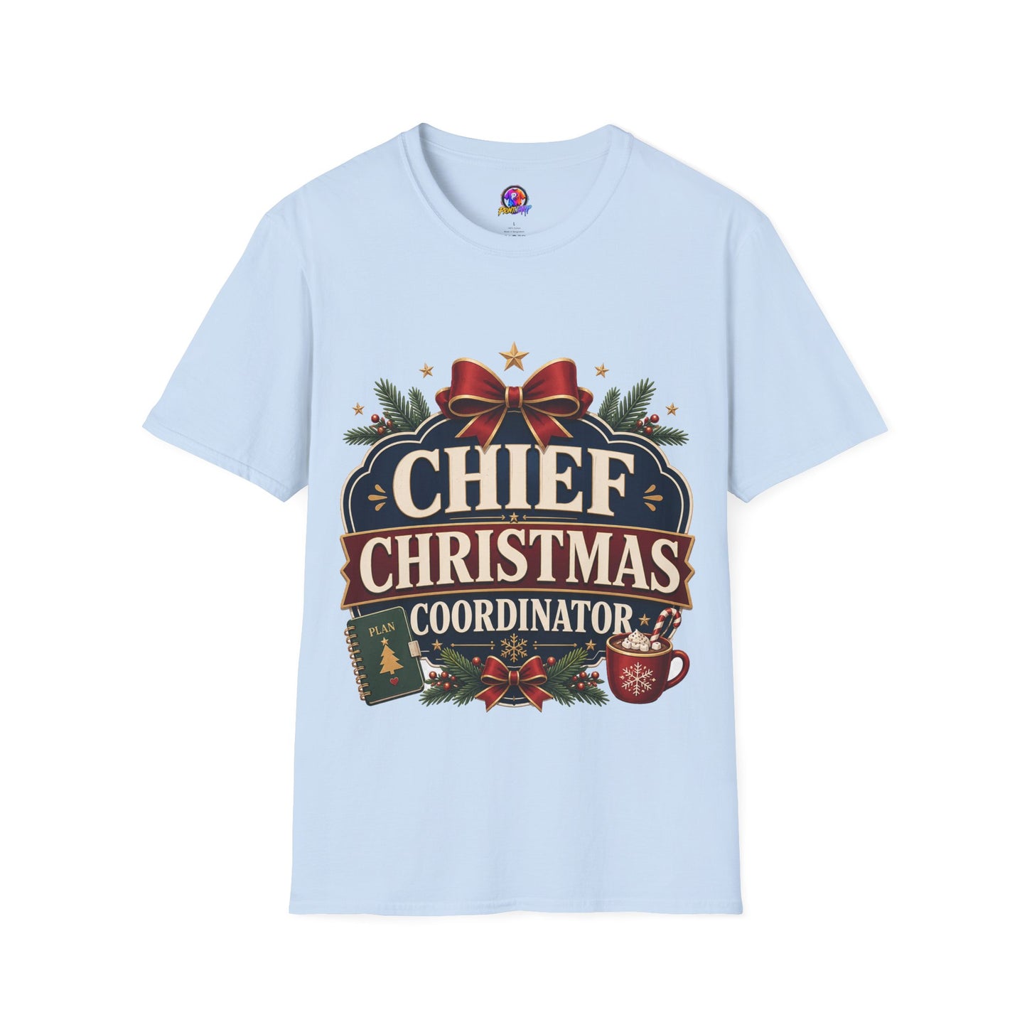Christmas T-Shirt — "Chief Christmas Coordinator" Holiday Graphic Tee