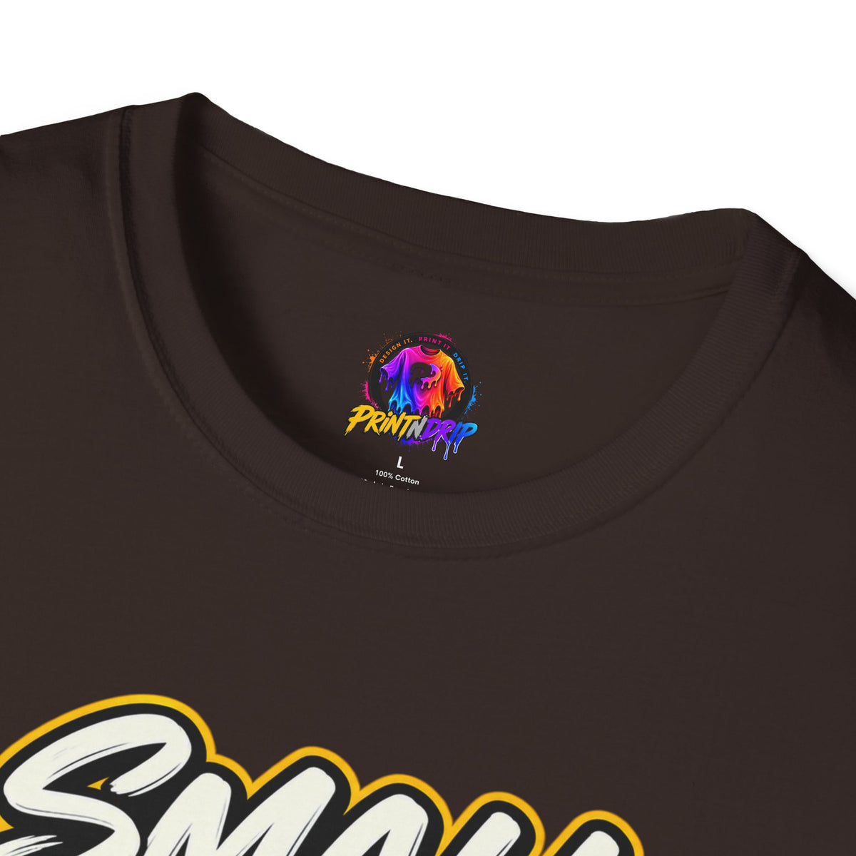 Children's Cancer Awareness T-Shirt — "Small Hands Big Courage" Yellow Ribbon