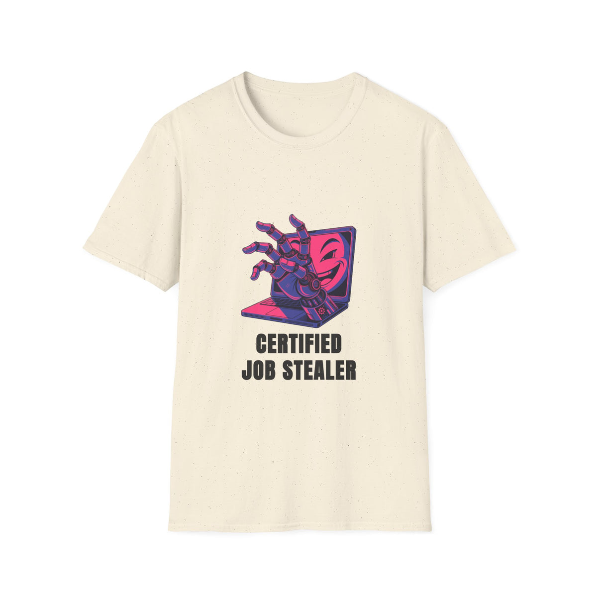 Certified Job Stealer T-Shirt — Retro Cyber Hand Graphic Tee - Trending Now - August 2026