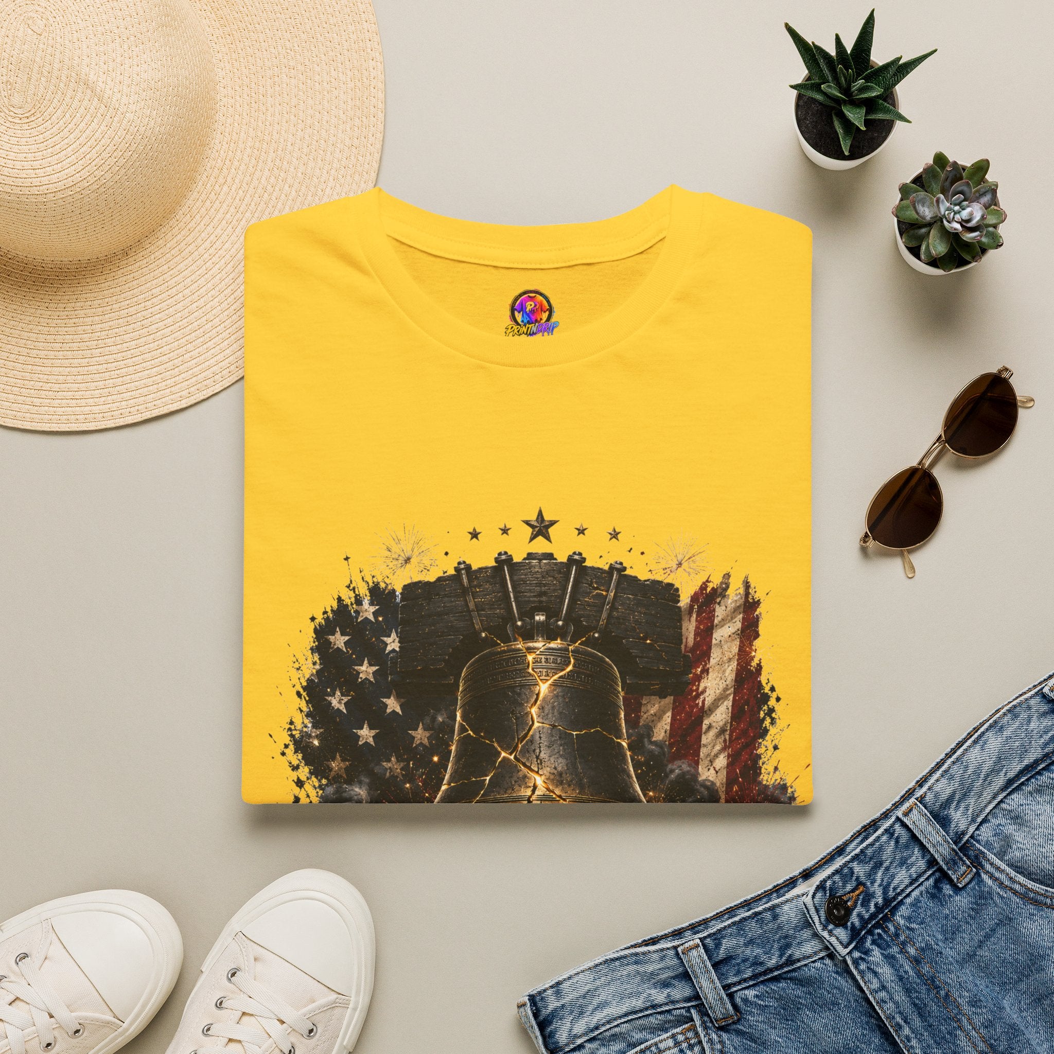 Liberty Has Scars T-Shirt — Vintage Liberty Bell Patriotic Tee