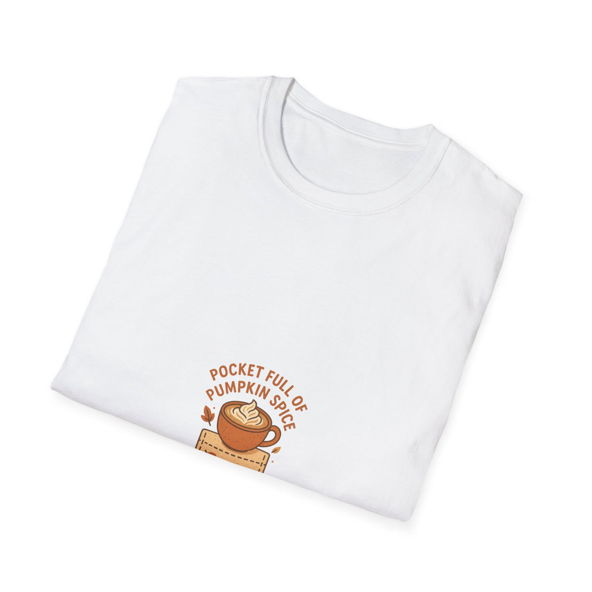 Pocket Full Of Pumpkin Spice Graphic Tee, Cute Autumn Coffee Pocket T-Shirt - Trending Now - September 2026