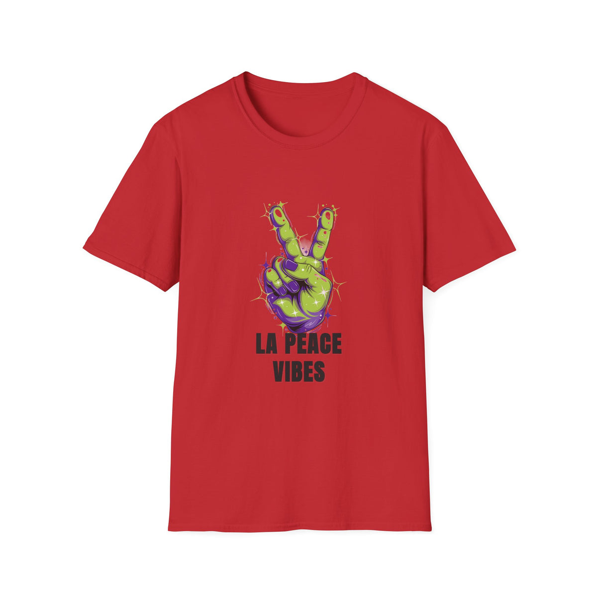 Peace Vibes T-Shirt — Green Alien Peace Sign Tee (La Peace Vibes) - Trending Now - August 2026