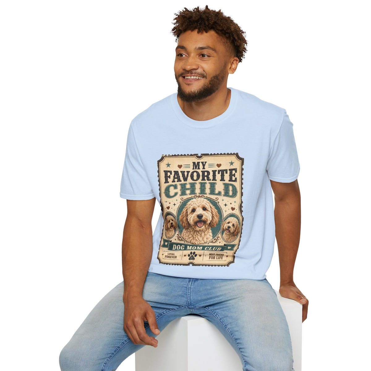 Favorite Child T-Shirt — "My Favorite Child" Dog Mom Club Vintage Tee