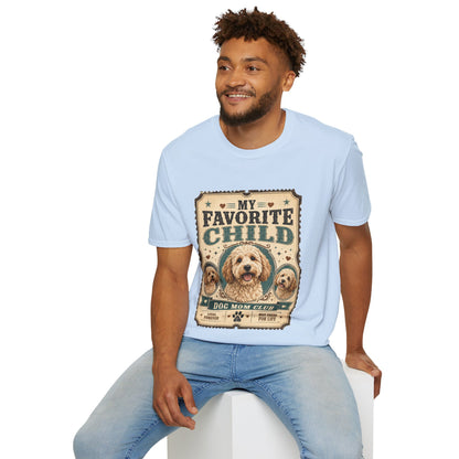 Favorite Child T-Shirt — "My Favorite Child" Dog Mom Club Vintage Tee