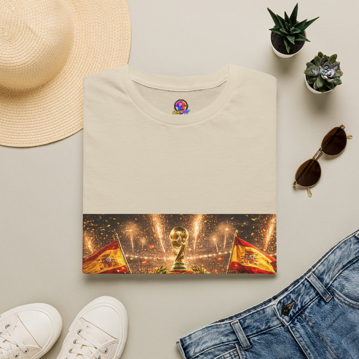 World Cup Champions T-Shirt — Spanish Football Victory Design