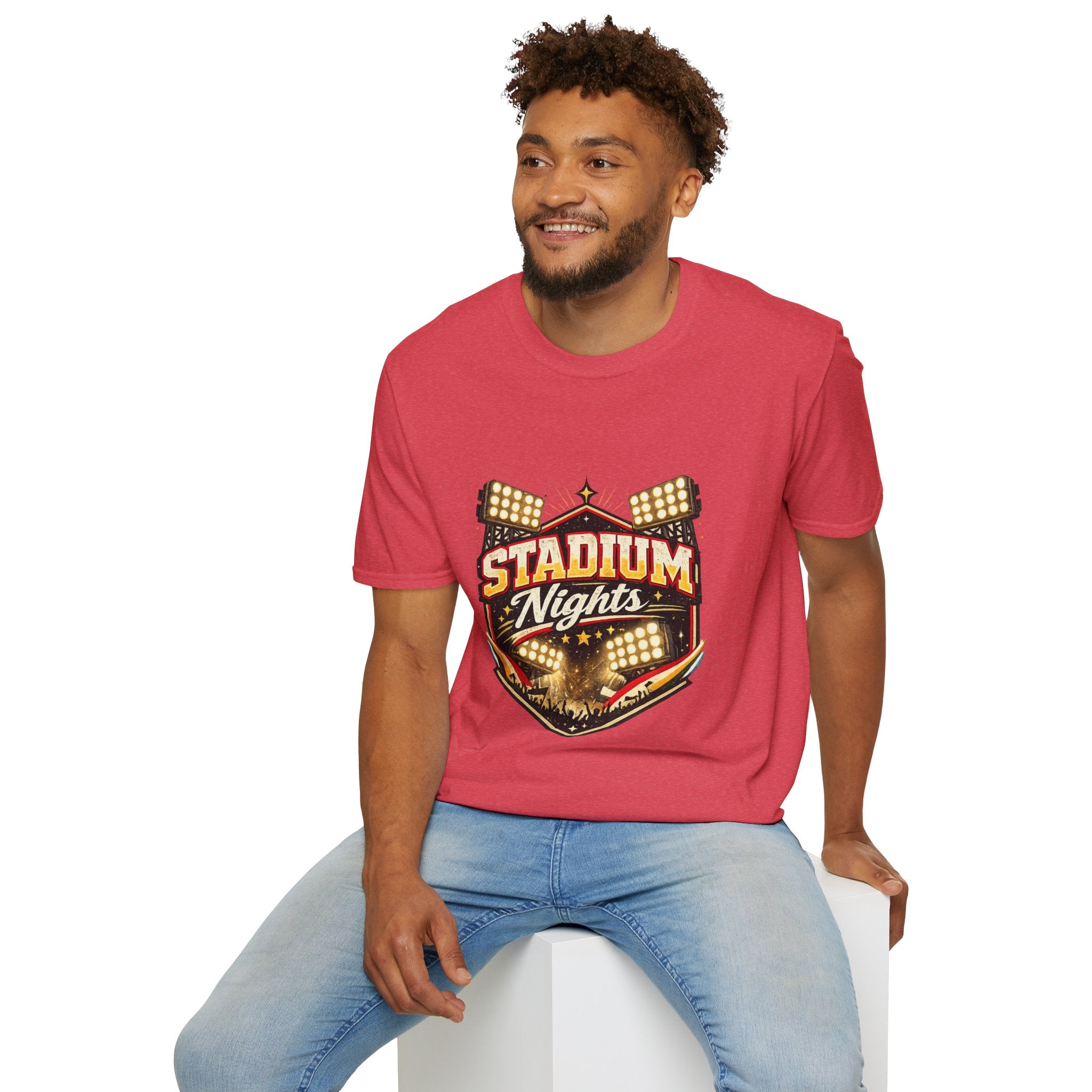 Stadium Nights T-Shirt — Vintage Sports Lights Graphic Tee
