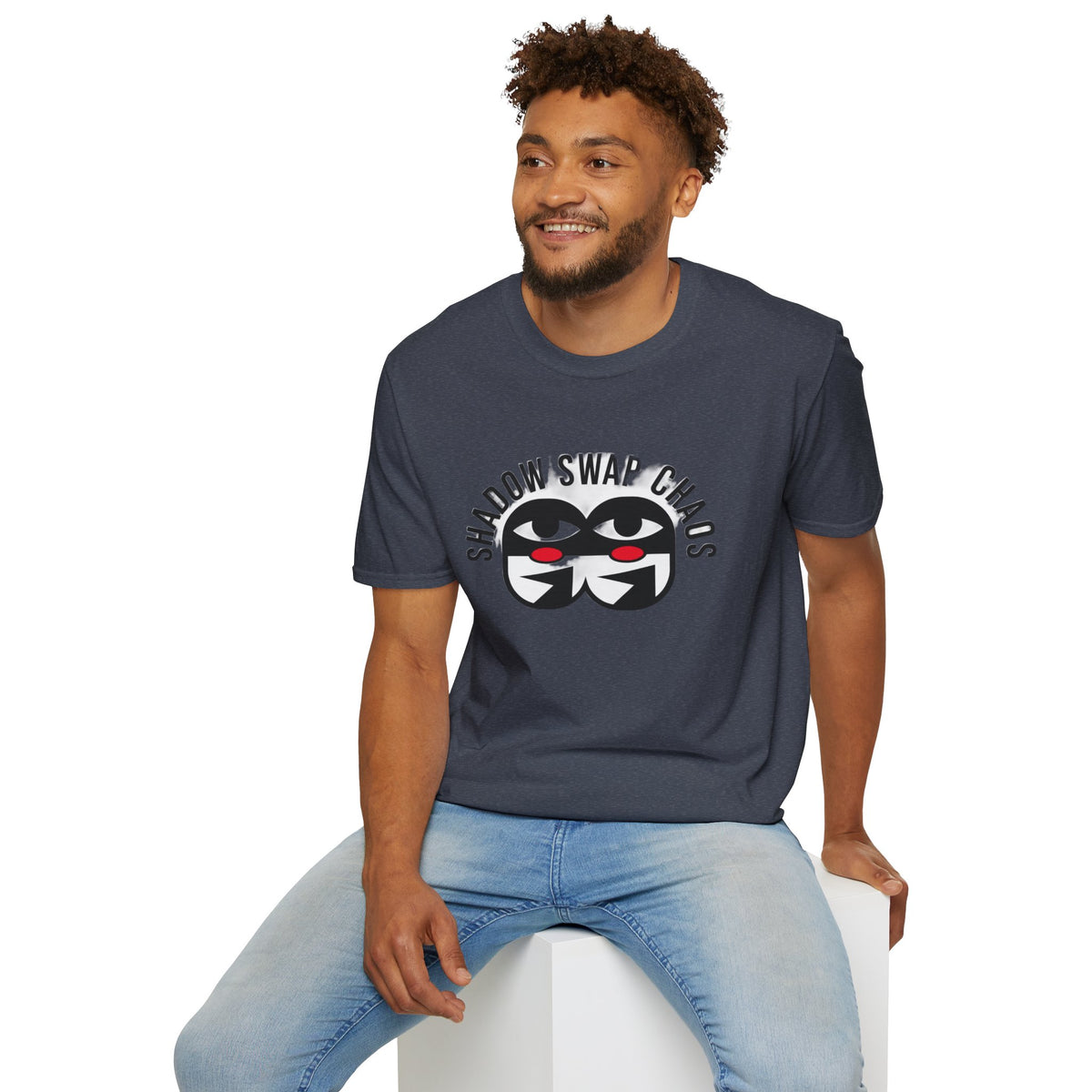 Shadow Swap Chaos T-Shirt — Graphic Anime Mask Tee - Trending Now - August 2026