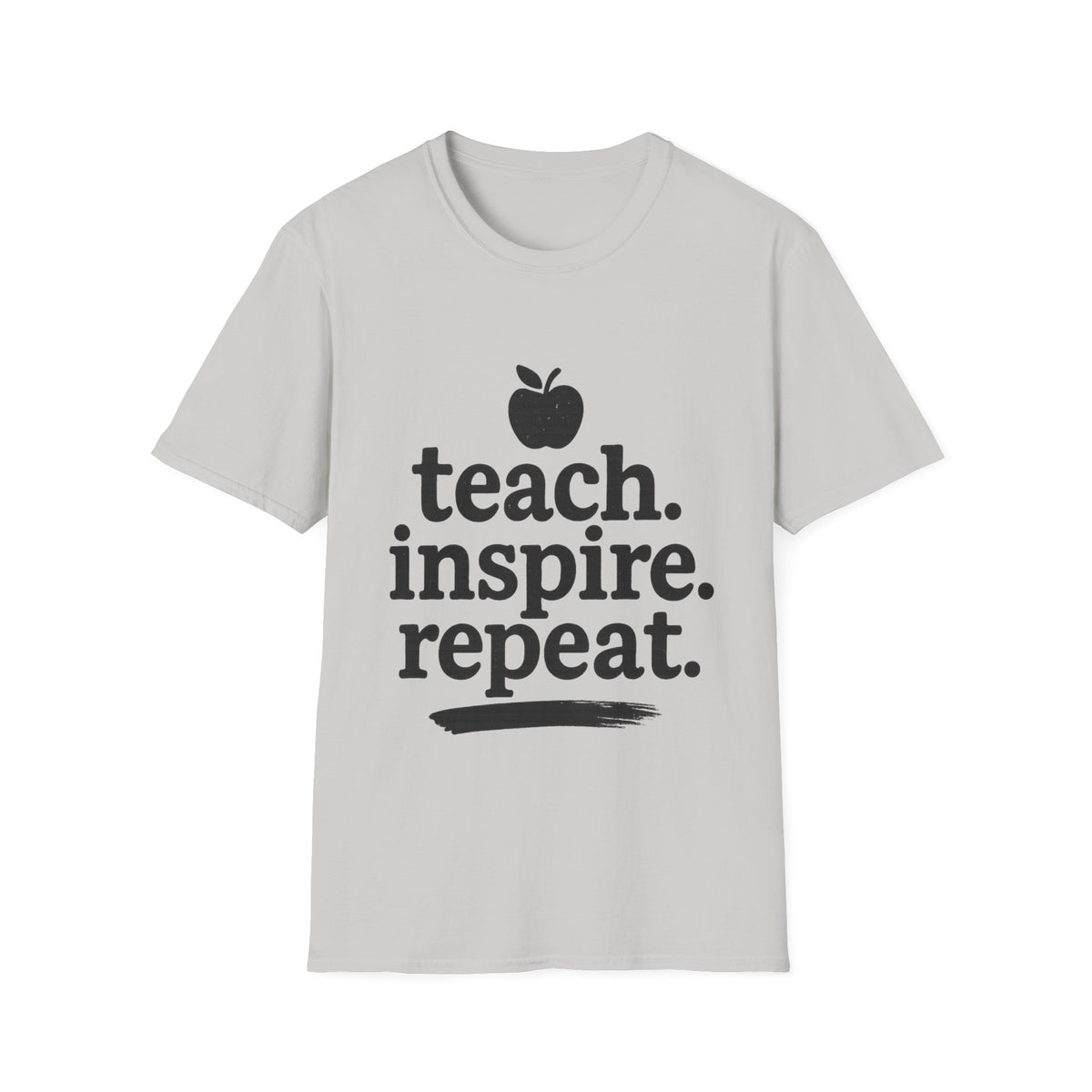 Teach. Inspire. Repeat. T‑Shirt — Teacher Apple Graphic Tee - Trending Now - August 2026 Trends - Everyday T-Shirt