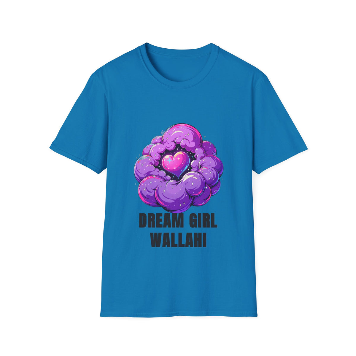 Dream Girl Wallahi T-Shirt — Cute Purple Heart Cloud Graphic Tee - Trending Now - August 2026