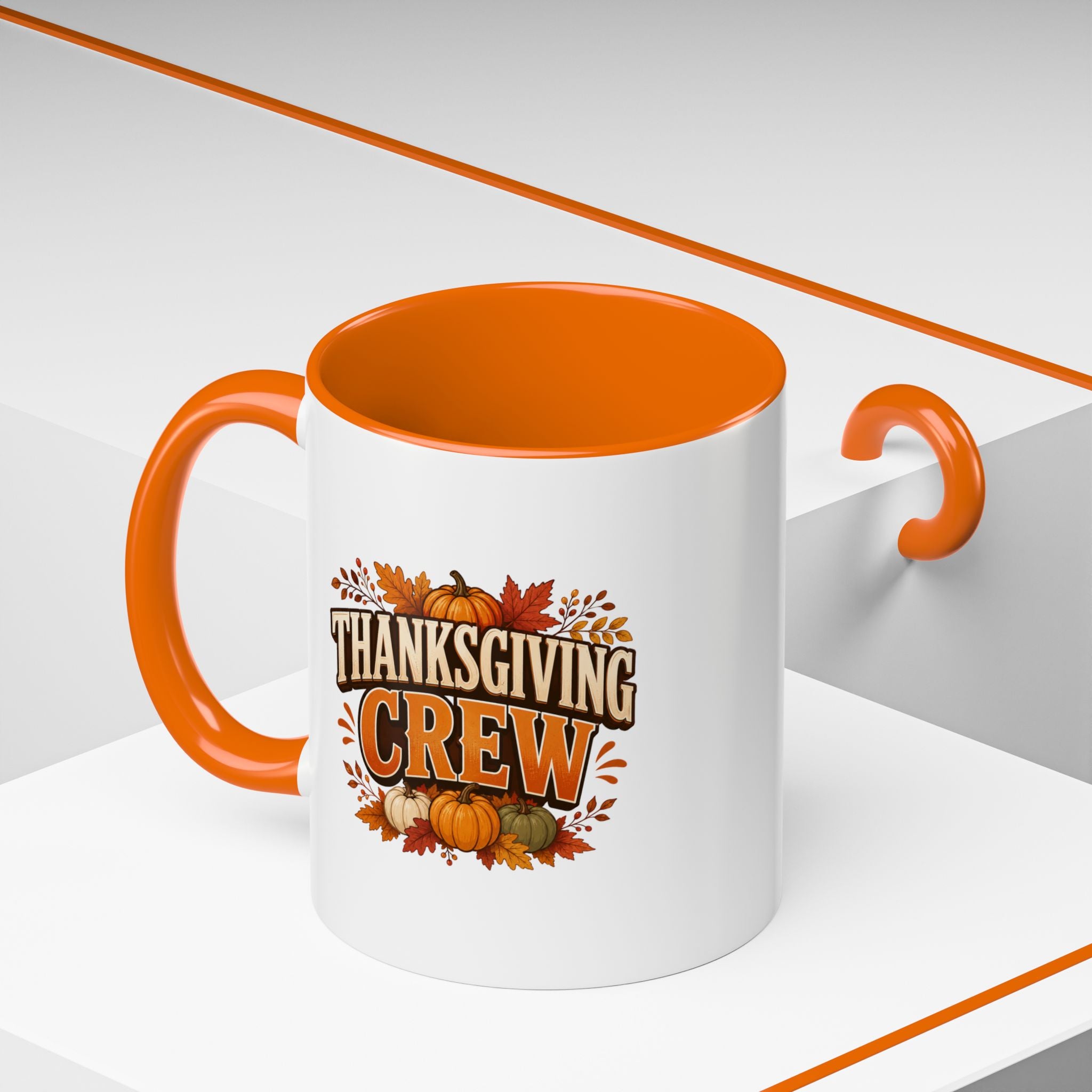 Thanksgiving  Mug — Autumn Pumpkin Accent Mug