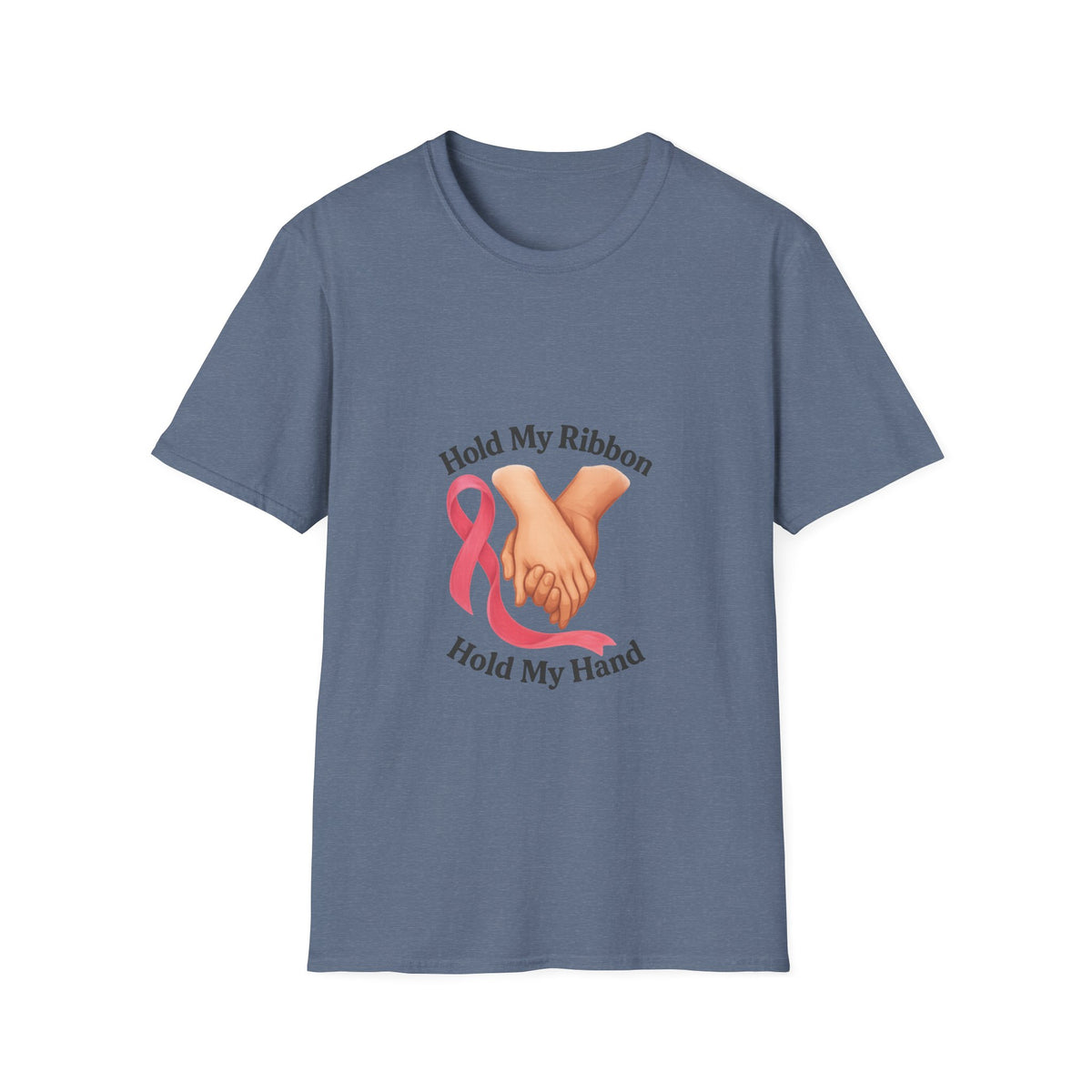 Breast Cancer Support T-Shirt — “Hold My Ribbon Hold My Hand” - Trending Now - October 2026