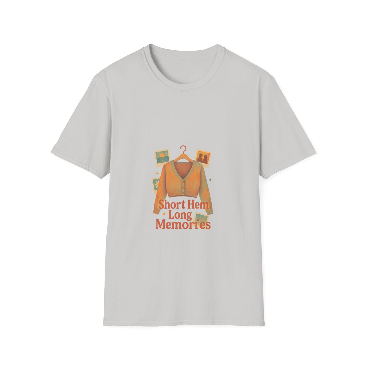 T-Shirt — "Short Hem, Long Memories" Sweater Illustration Tee - Trending Now - October 2026