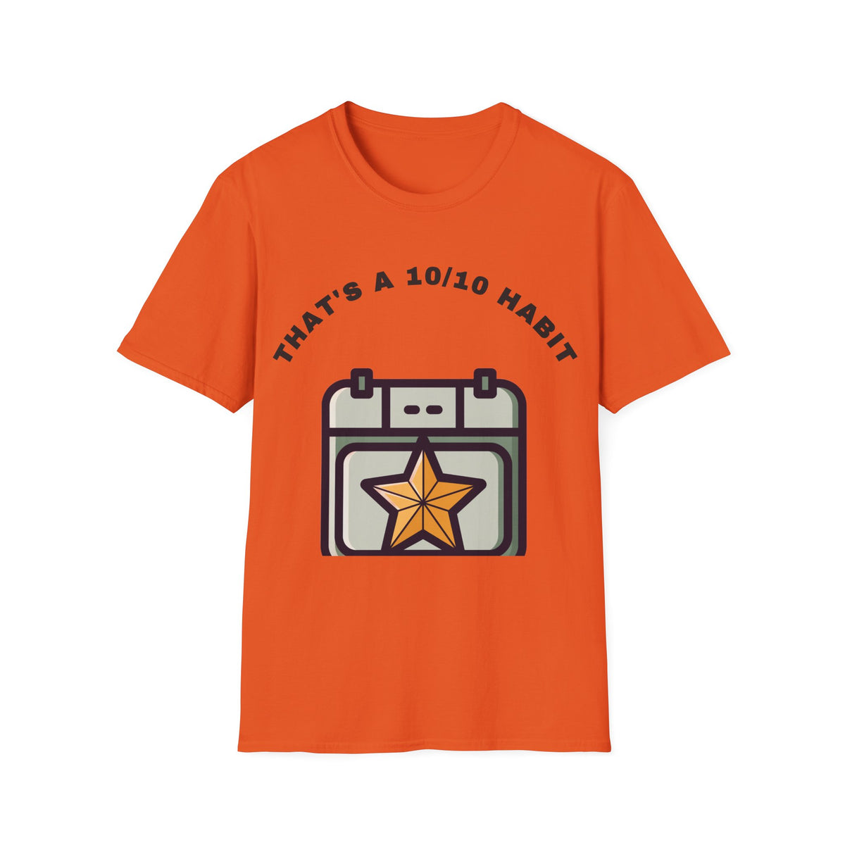 T-Shirt — "That's a 10/10 Habit" Star Patch Graphic Tee - Trending Now - September 2026