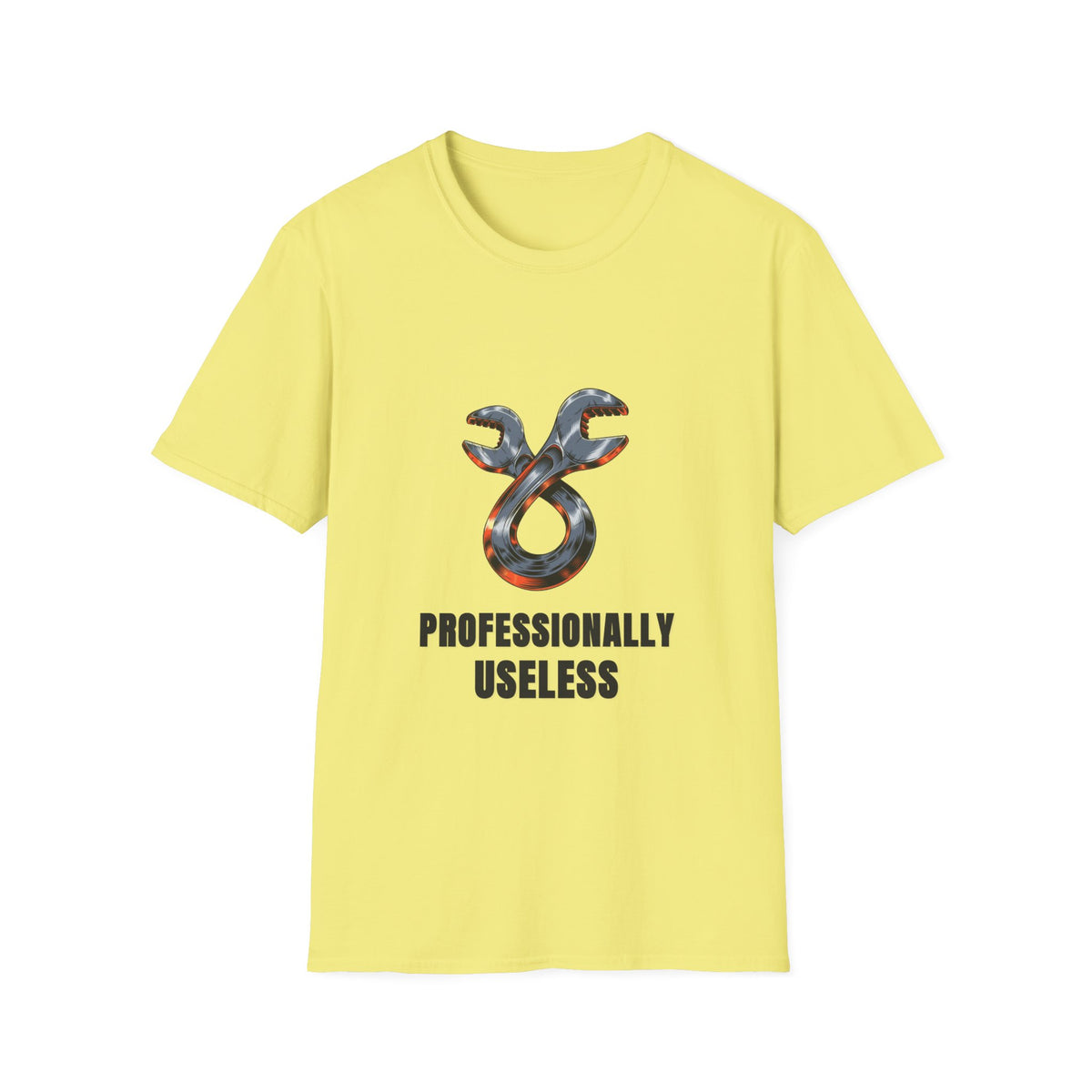 T-Shirt — 'Professionally Useless' Wrench Graphic Tee - Trending Now - August 2026