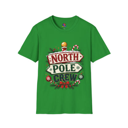 T-Shirt — North Pole Crew Christmas Holiday Graphic Tee