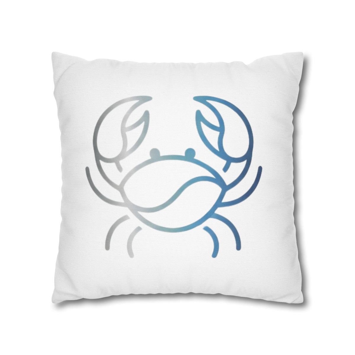 Cancer Zodiac Crab Coastal Throw Pillowcase — Nautical Beach Decor