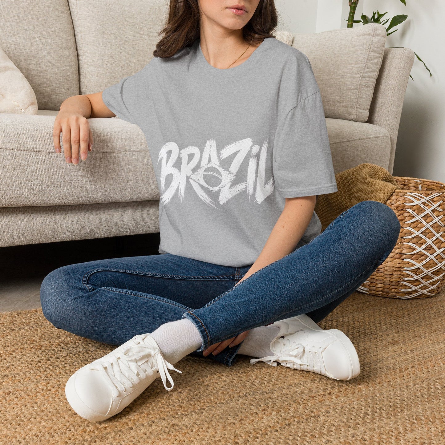Brazil Minimal Marble Waves T-Shirt
