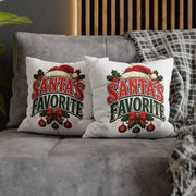 Christmas Santa's Favorite Holiday Pillowcase — Festive Christmas Decorative Cushion Cover