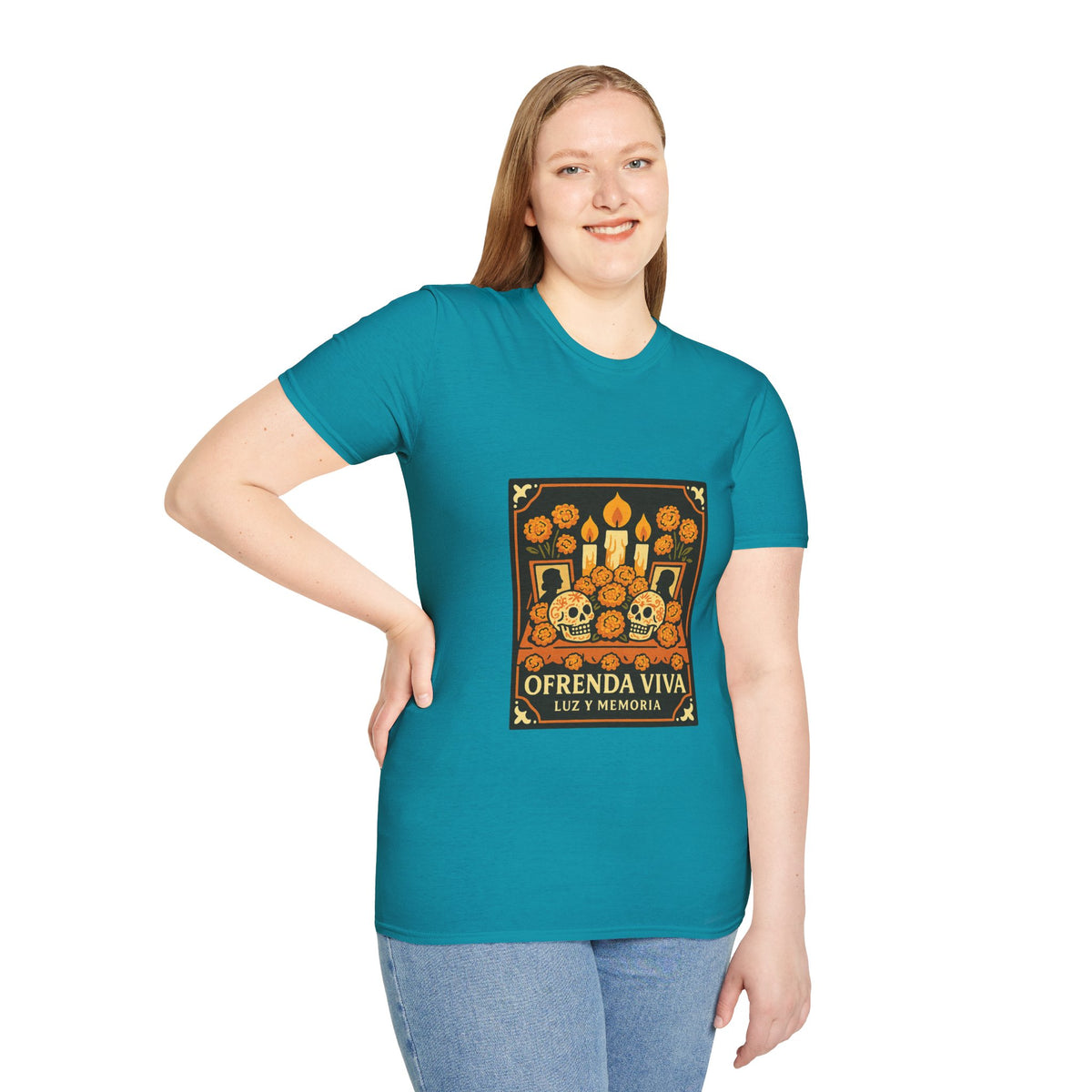 Day of the Dead T-Shirt — 'Ofrenda Viva' Calavera Altar Design - Trending Now - October 2026