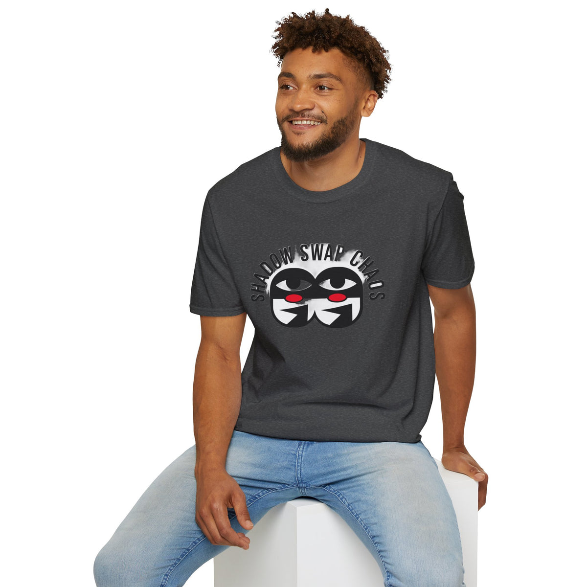 Shadow Swap Chaos T-Shirt — Graphic Anime Mask Tee - Trending Now - August 2026