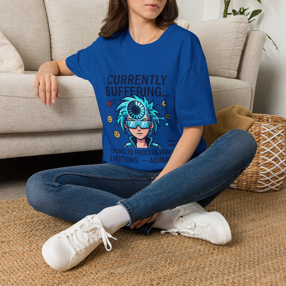 Currently Buffering T-Shirt — Funny Aquarius Zodiac Tee