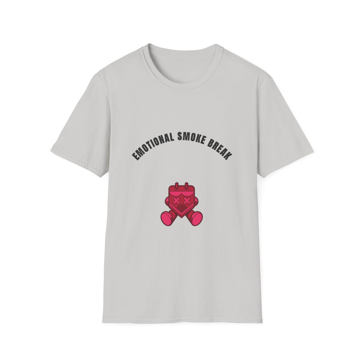 Emotional Smoke Break T-Shirt — Funny Self-Care Graphic Tee with Heart Character - Trending Now - September 2026