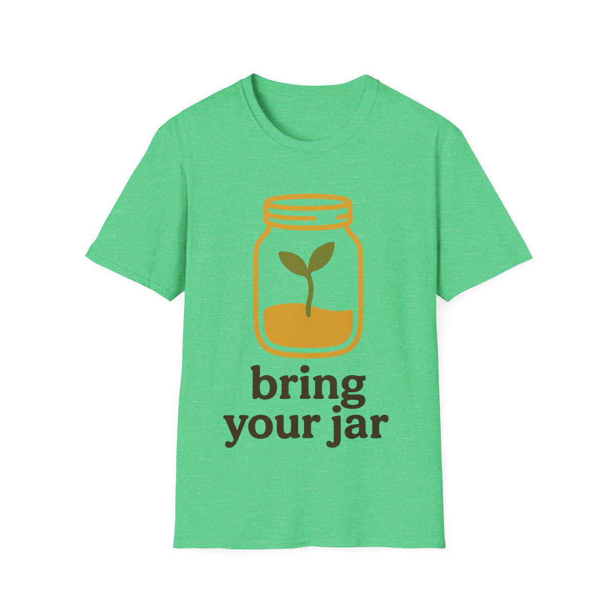 "Bring Your Jar" Zero Waste Eco Friendly Tee - Minimalist Sustainable Mason Jar White T-Shirt - Trending Now - September 2026