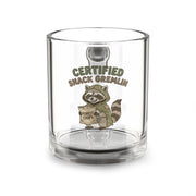 Funny Glass Mug  — Certified Snack Gremlin Raccoon 10oz