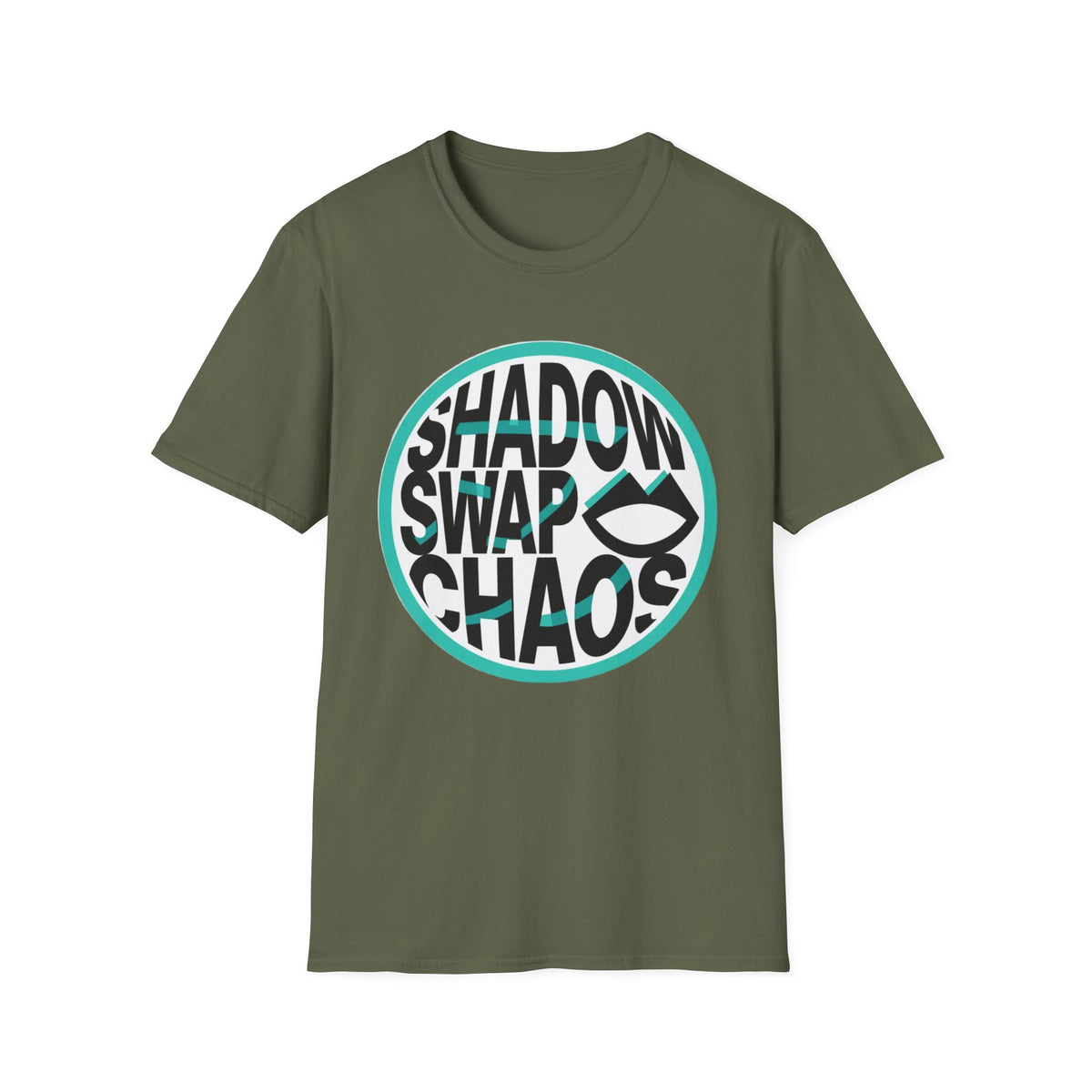 Shadow Swap Chaos T-Shirt — Retro Circular Surf/Skate Graphic Tee - Trending Now - August 2026