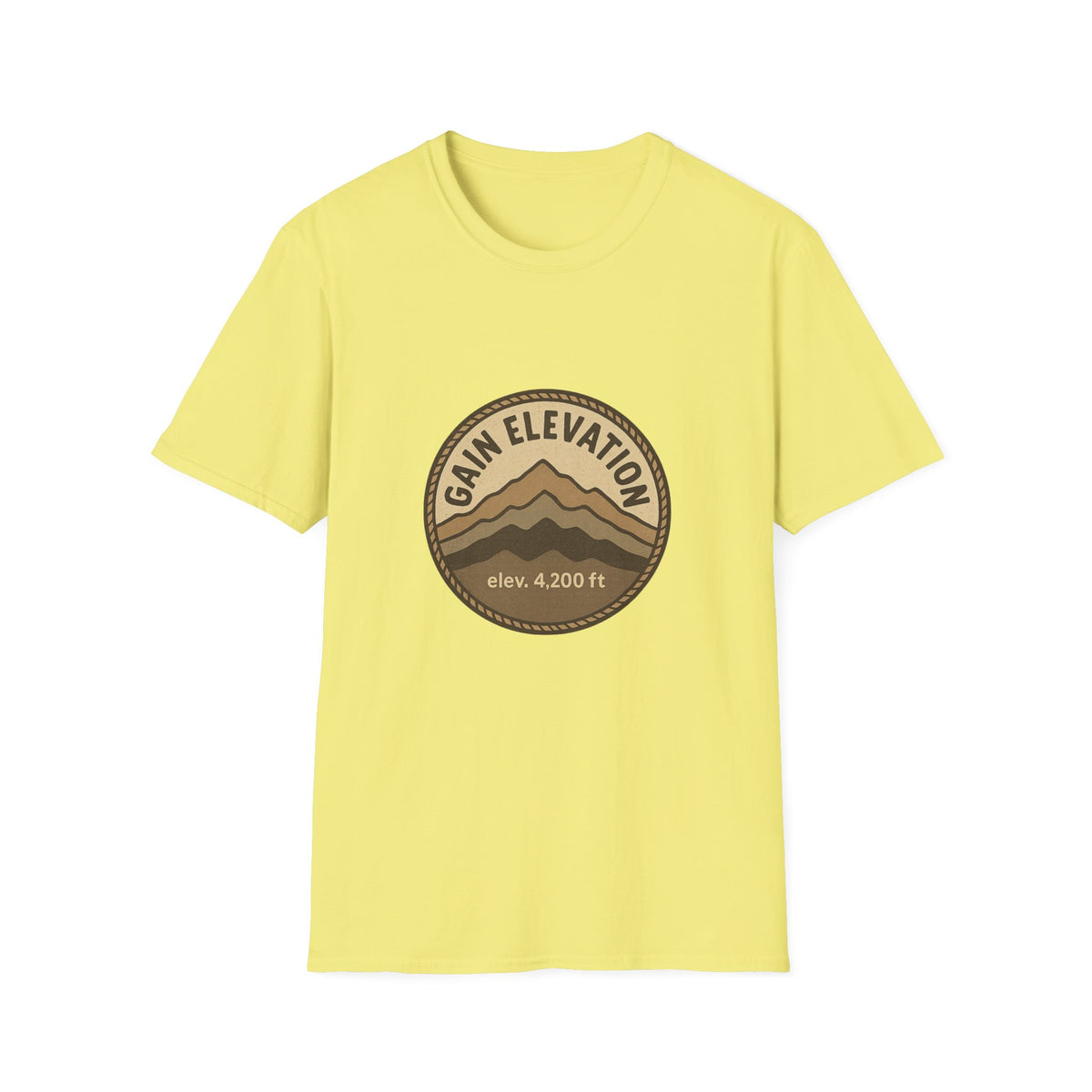Mountain Elevation Badge T‑Shirt — Vintage Outdoor Adventure Tee - Trending Now - August 2026