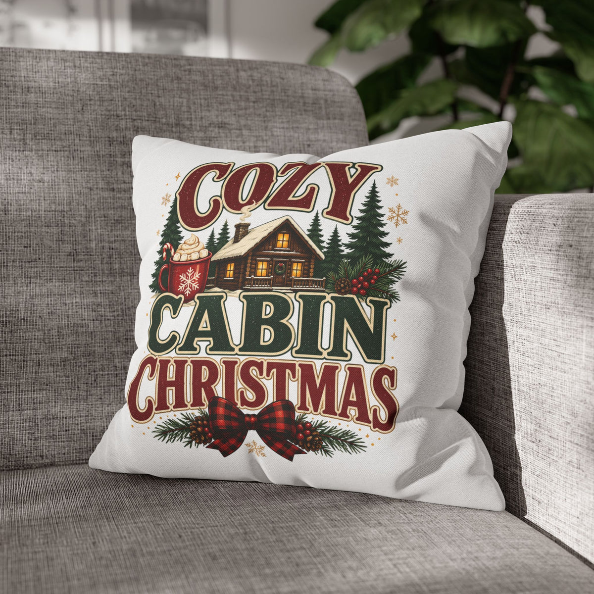 Christmas Cozy Cabin Christmas PillowcasePillowcase