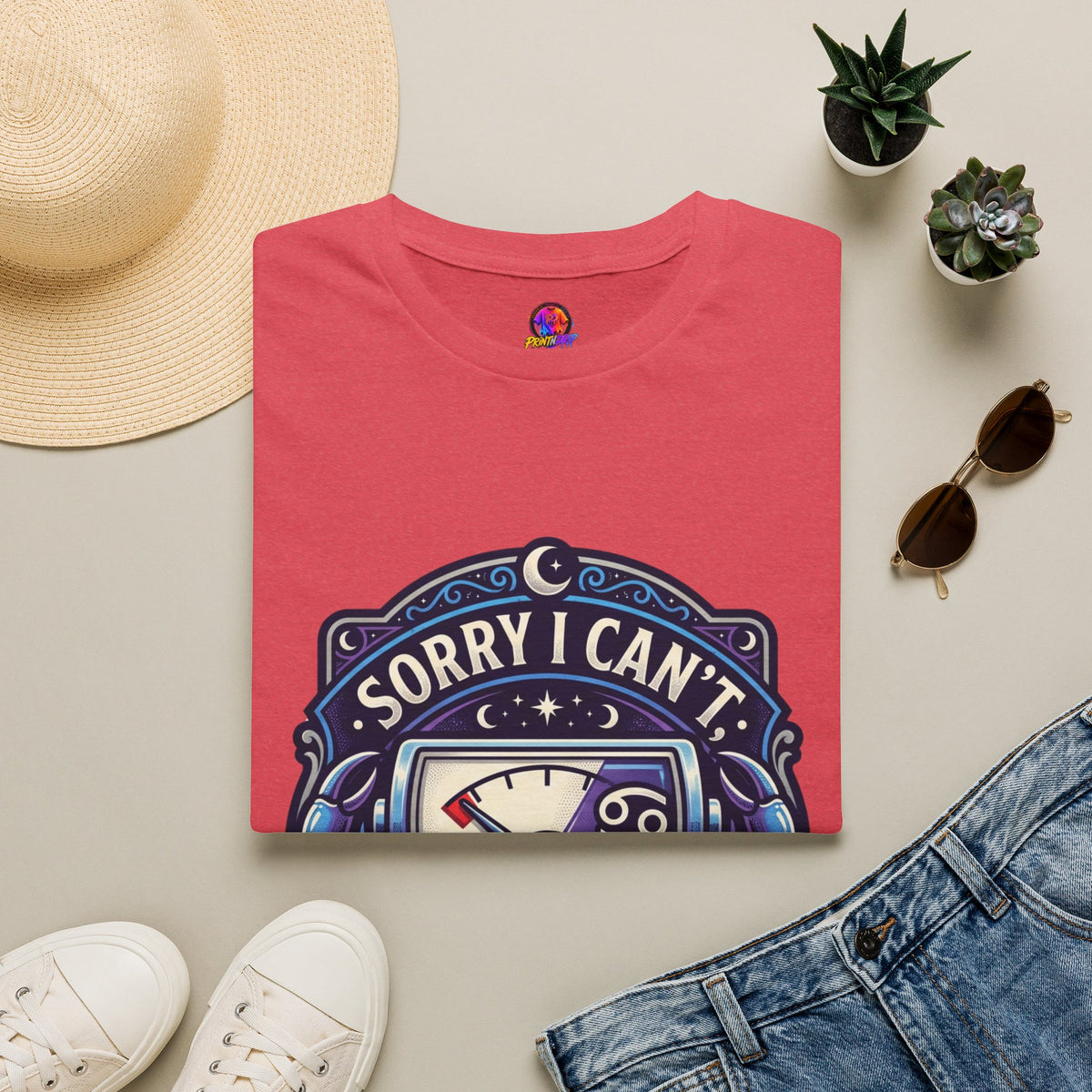 Cancer Support T-Shirt — "Sorry I Can't, My Cancer Social Battery Is Empty"