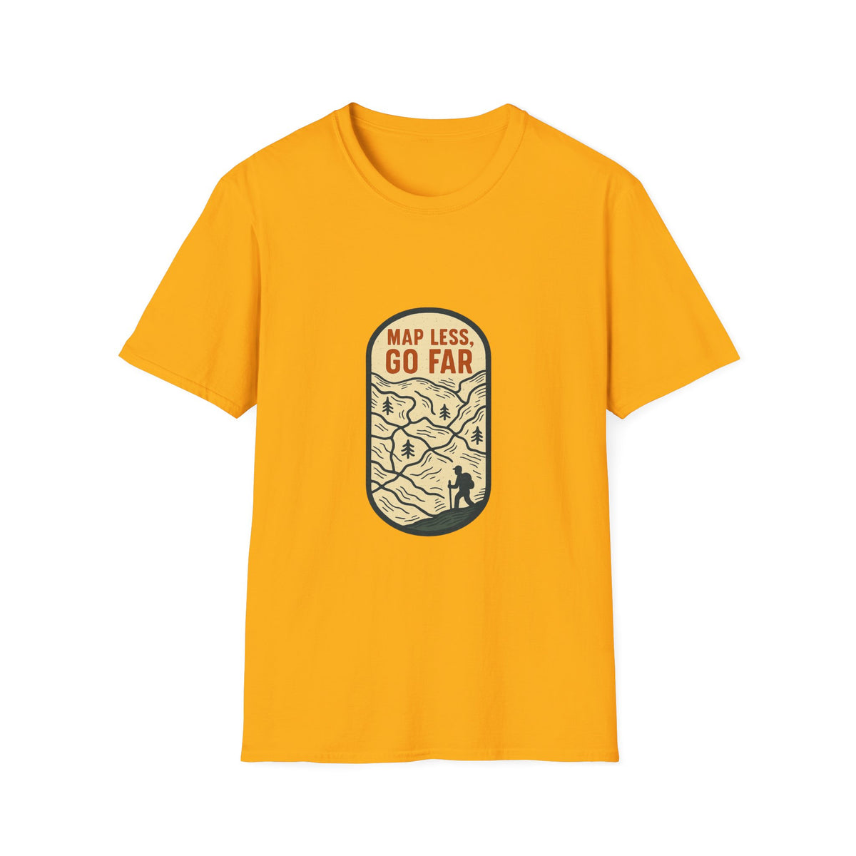 Map Less Go Far T‑Shirt — Vintage Adventure Travel Tee - Trending Now - August 2026