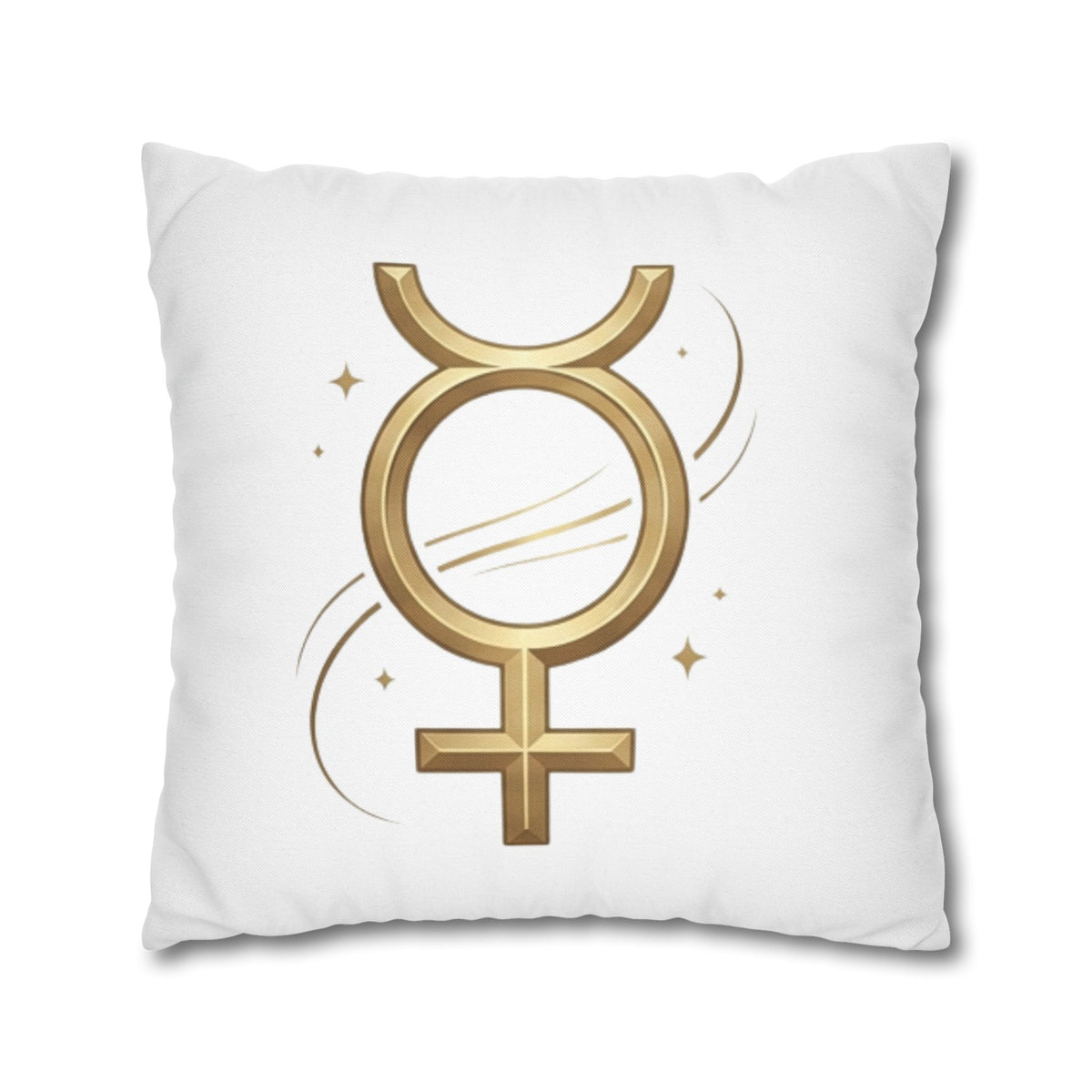 Virgo Mercury Retrograde Golden Glyph Pillowcase