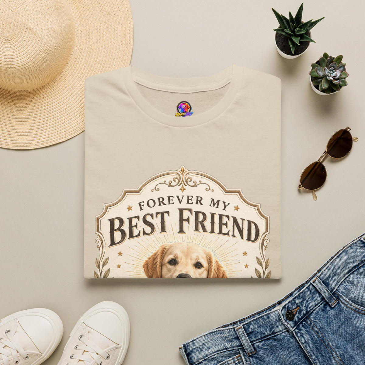 Forever My Best Friend Dog T-Shirt — Personalized Pet Tribute Tee