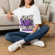 Speak Up Save Lives Domestic Violence Awareness T-Shirt