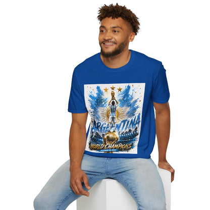 Argentina World Champions T‑Shirt — Soccer World Cup 3 Stars Tribute