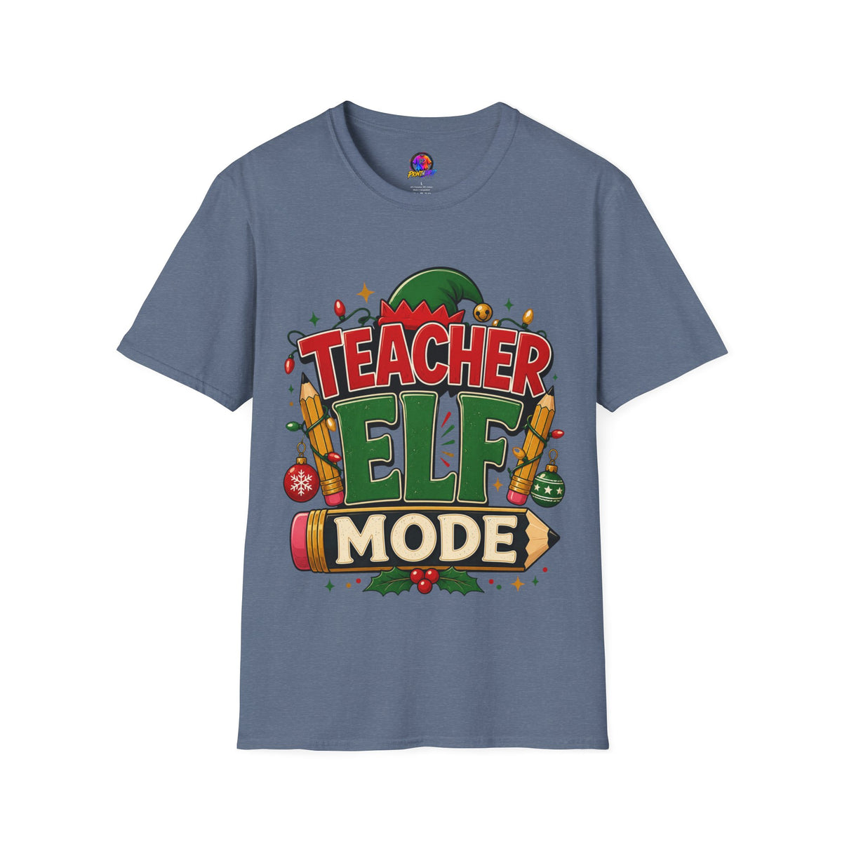 Teacher Elf Mode T-Shirt — Funny Christmas Teacher Holiday Tee