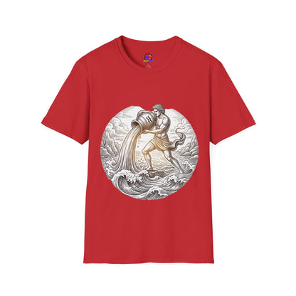 Aquarius Zodiac T-Shirt — Vintage Water Bearer Astrology Tee