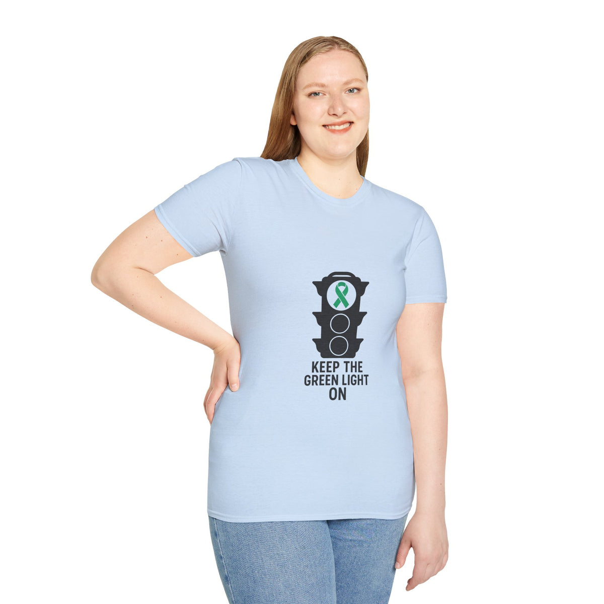 Keep the Green Light On T-Shirt – Mental Health Awareness Traffic Light Tee - Trending Now - October 2026