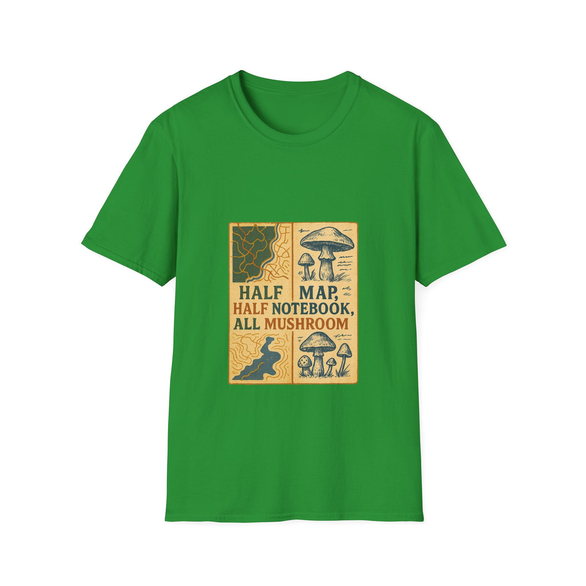 Mushroom Field Guide T-Shirt – Vintage “Half Map, Half Notebook, All Mushroom” Design - Trending Now - October 2026
