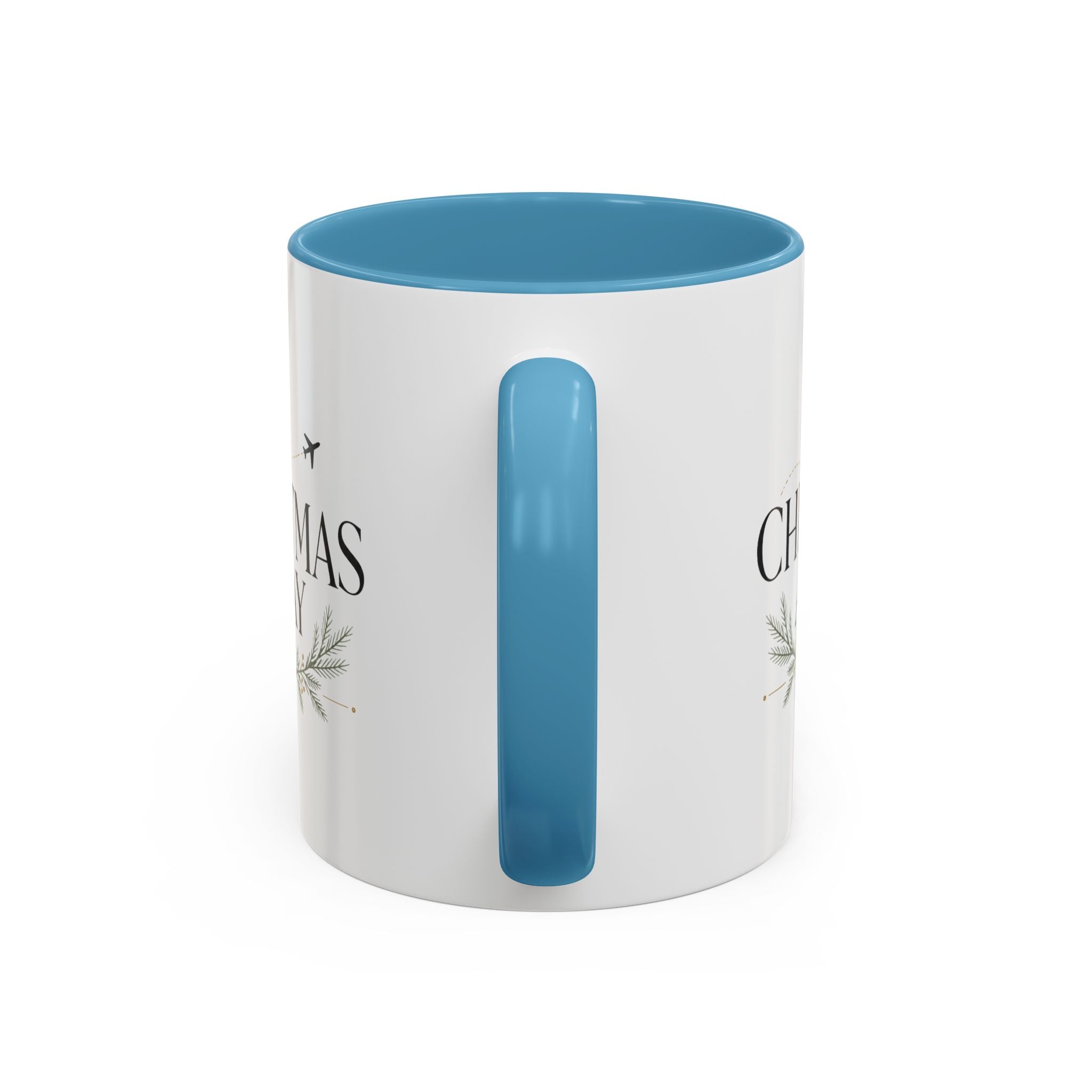 Christmas Away Accent Coffee Mug — Holiday Travel Coffee Cup