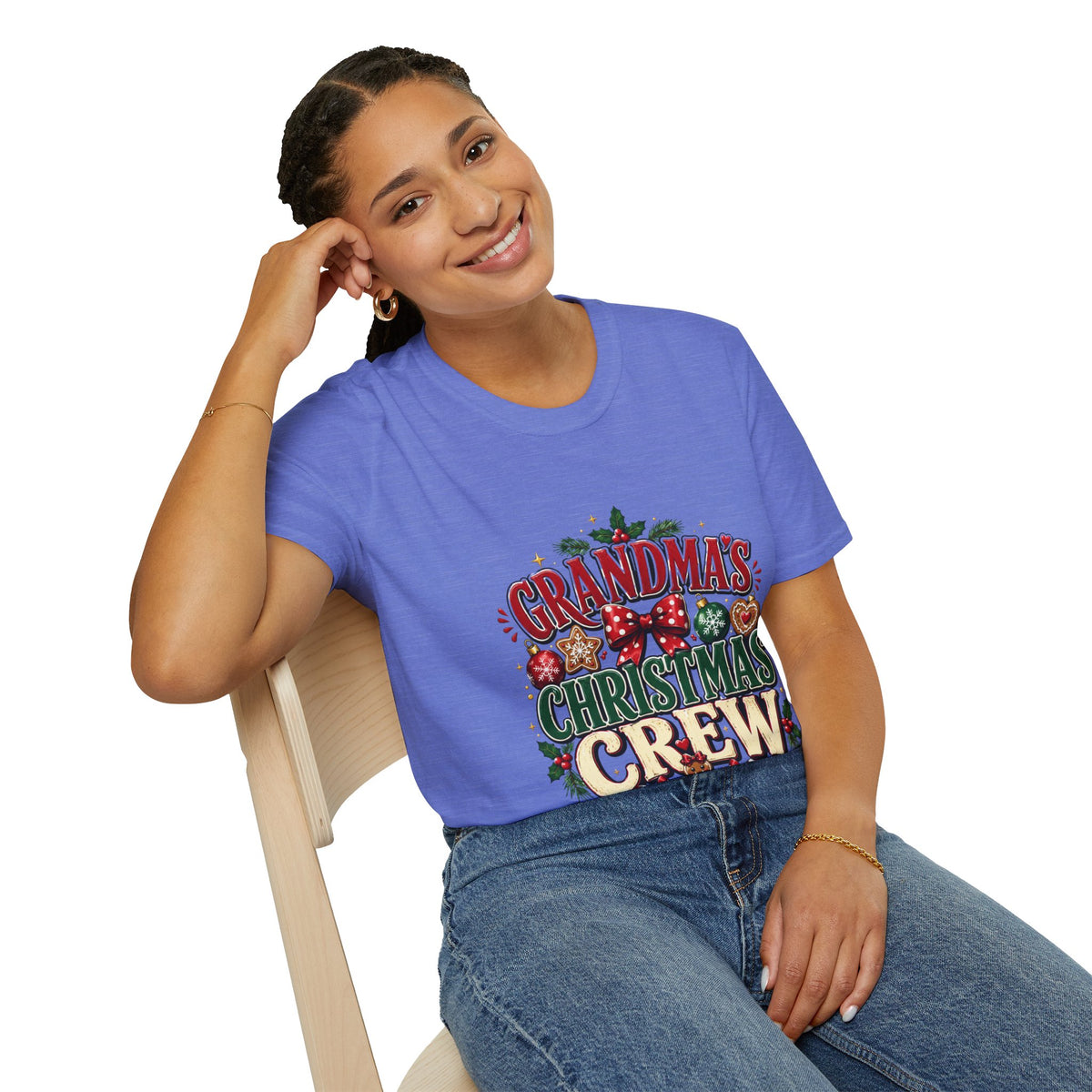 T-Shirt — Grandma's Christmas Crew Holiday Tee