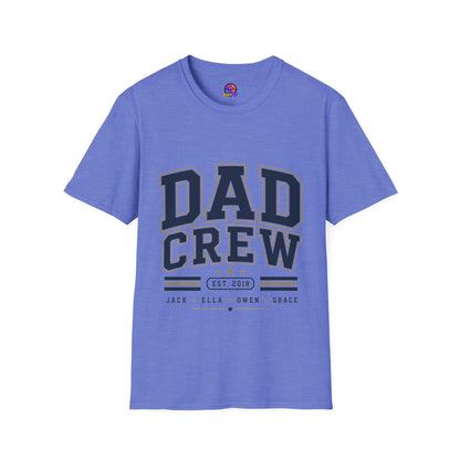 Dad Crew T-Shirt — Vintage Collegiate "DAD CREW" Father's Day Tee