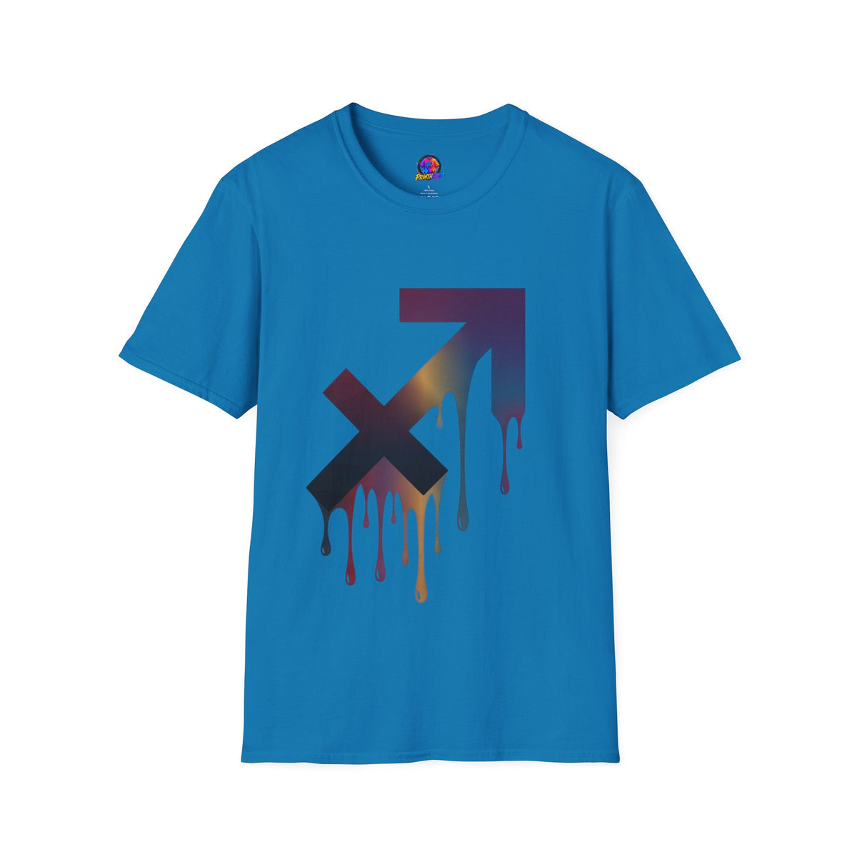 Sagittarius Drip T-Shirt — Gradient Astrological Arrow Tee