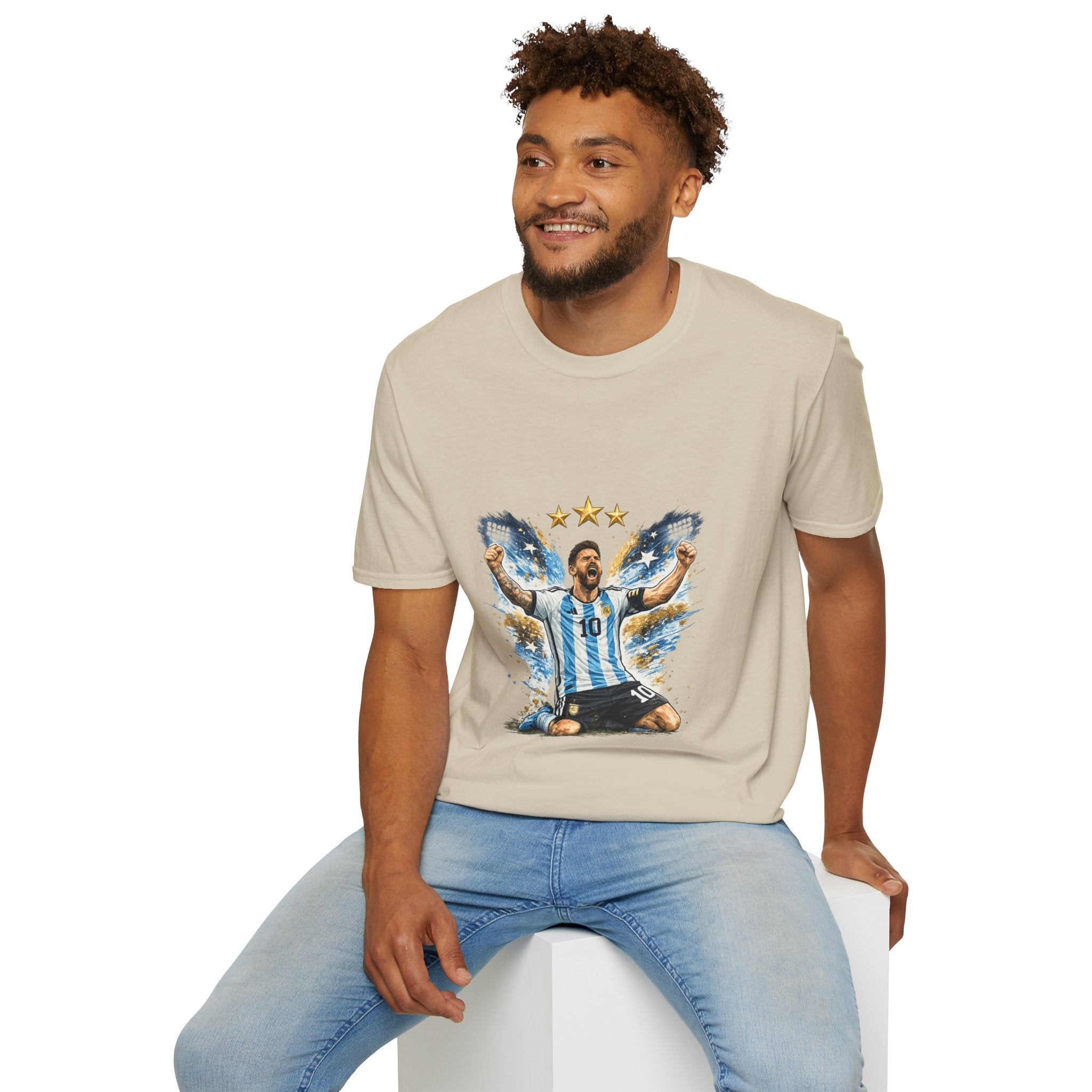 Argentina Soccer Legend Argentina T-Shirt — Celebratory Messi Design